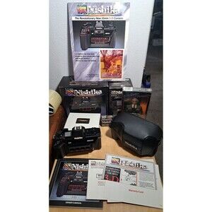 Nishika N8000 35MM 3D Camera , Twin Light 3010 Box Case Manuals, VHS, Lens Kit